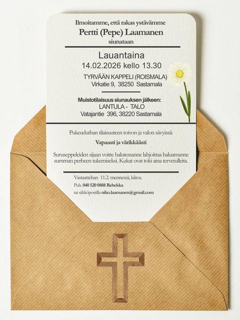 Muistotilaisuudesta